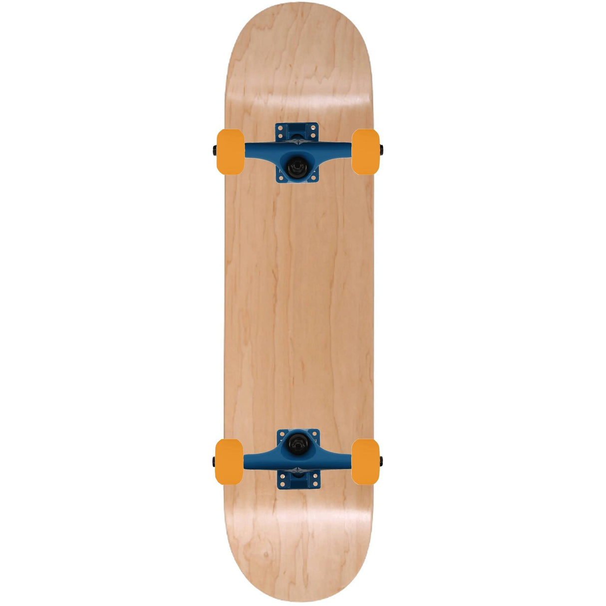 Enuff Bold Custom Skateboard - Natural/Blue/Orange 8.5''