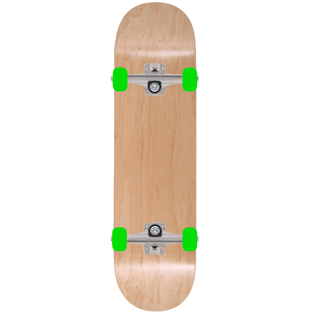 Enuff Classic Custom Skateboard - Natural/Green 8''