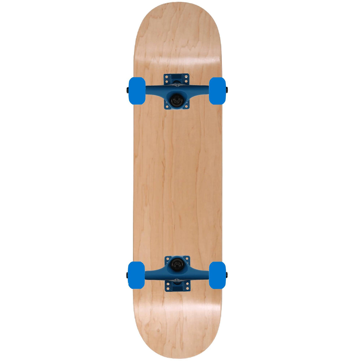 Enuff Classic Custom Skateboard - Natural/Blue 7.5''