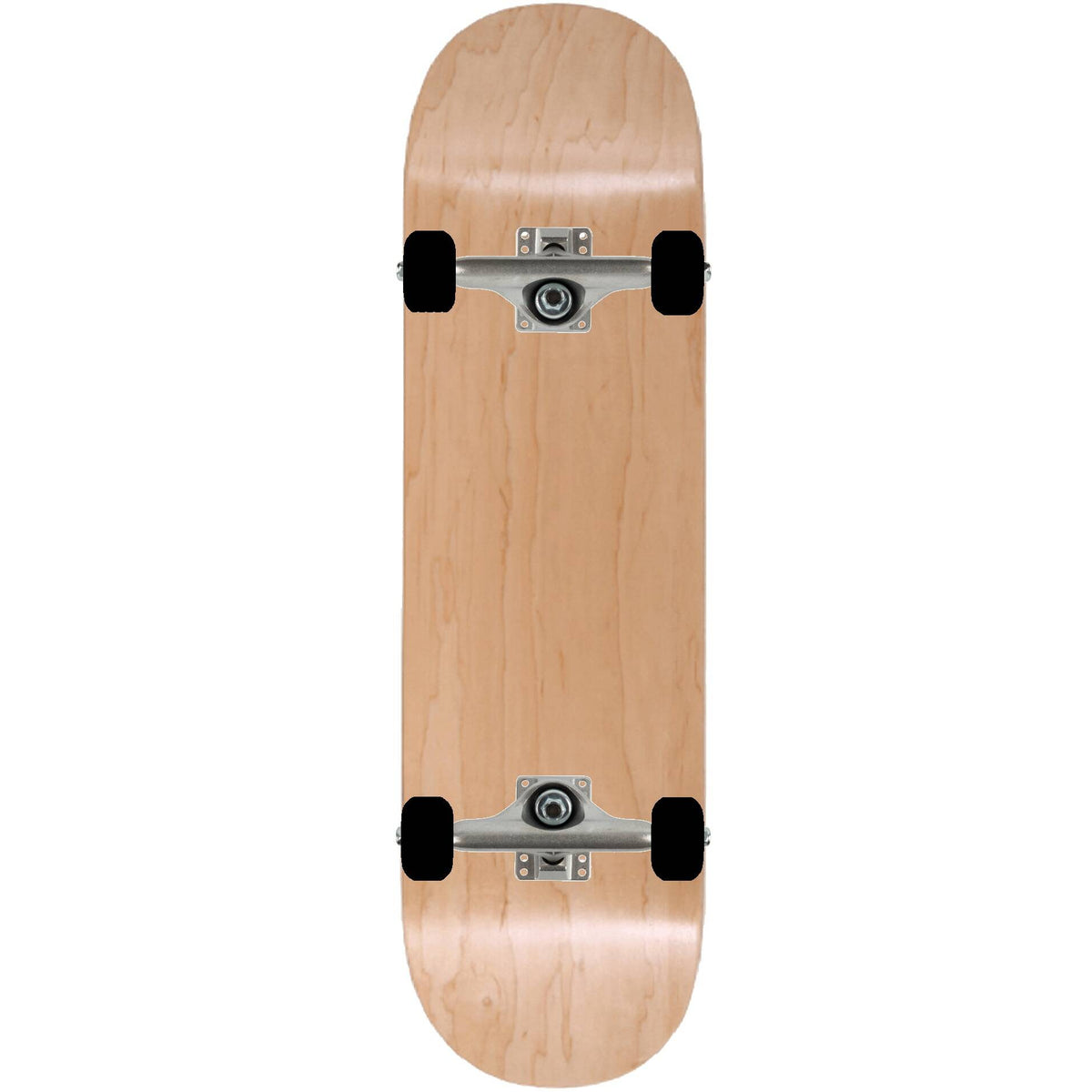 Enuff Classic Custom Skateboard - Natural/Black/Blue 8.5''