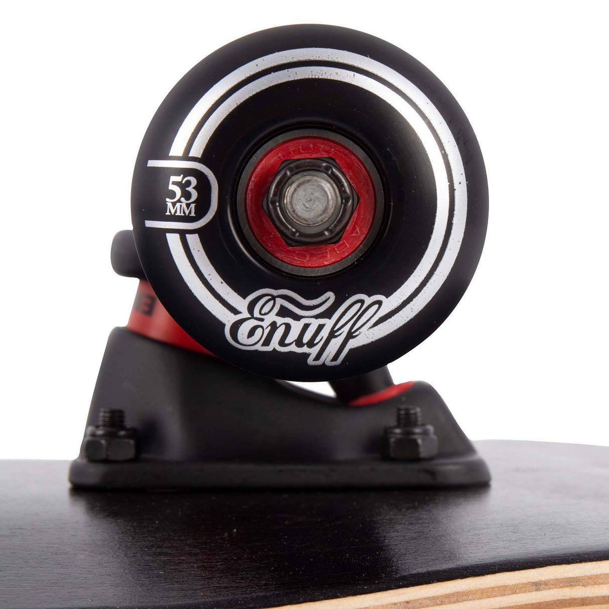 Enuff Covert Custom Skateboard - Black/Red 8.25''