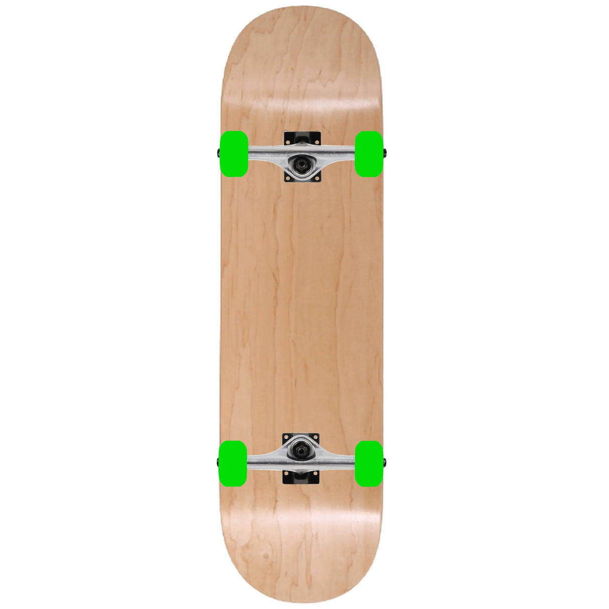 Enuff x Sushi Custom Skateboard - Natural/Green 8''