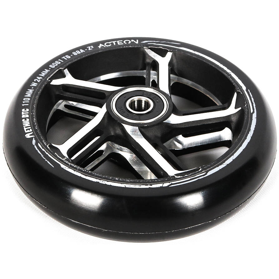Ethic DTC Acteon 110mm Scooter Wheel - Black/Raw