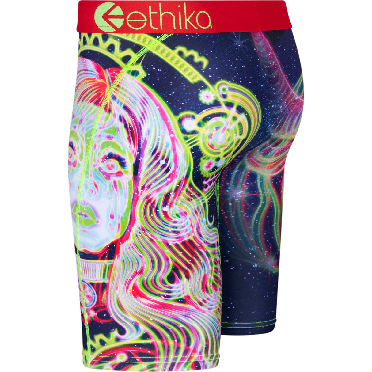 Ethika Hyper Electric Boxer Briefs - Black/Green
