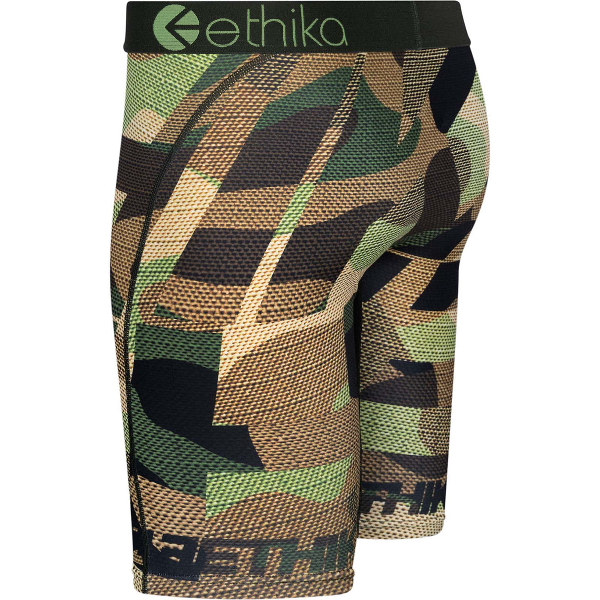 Ethika Standard Camou Boxer Briefs - Green/Black