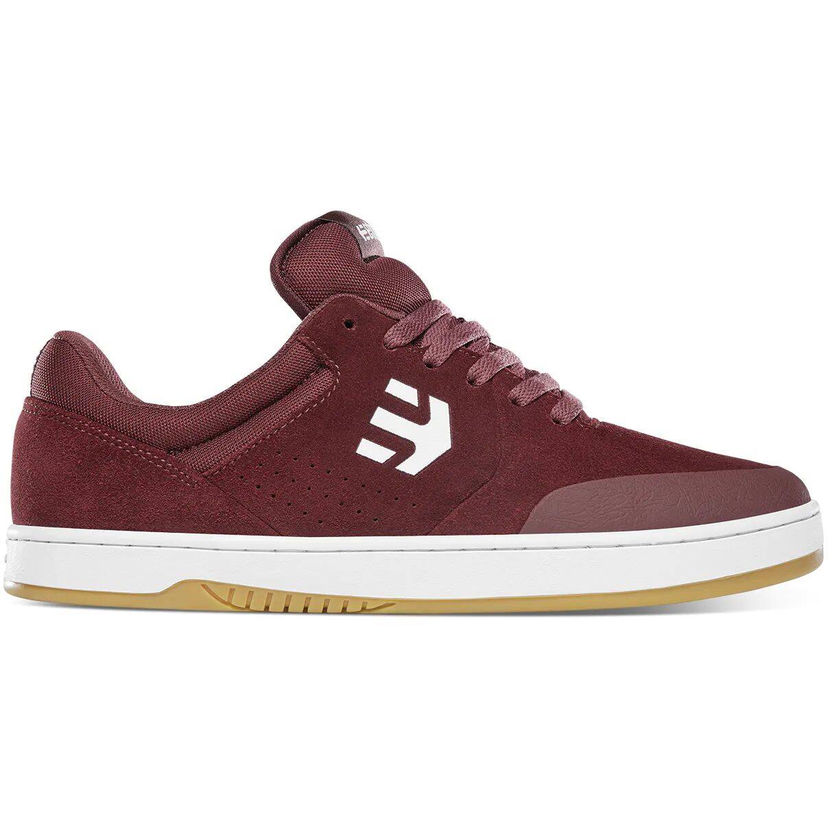 Etnies Marana Skate Shoes - Maroon/White