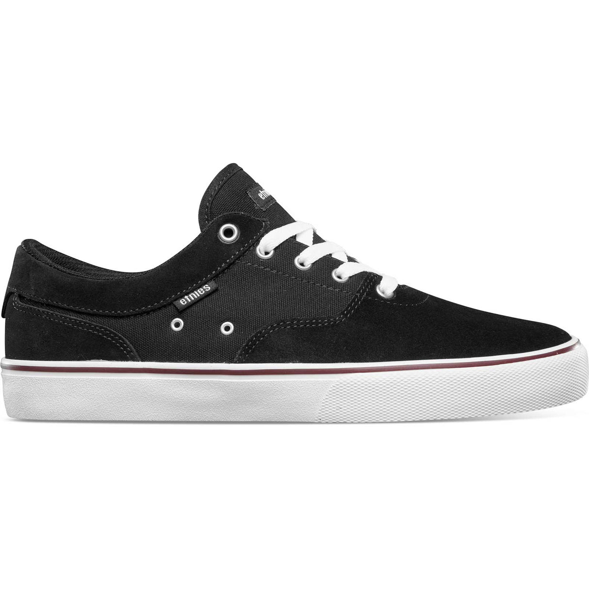 Etnies Factor Skate Shoes - Black/White/Burgundy
