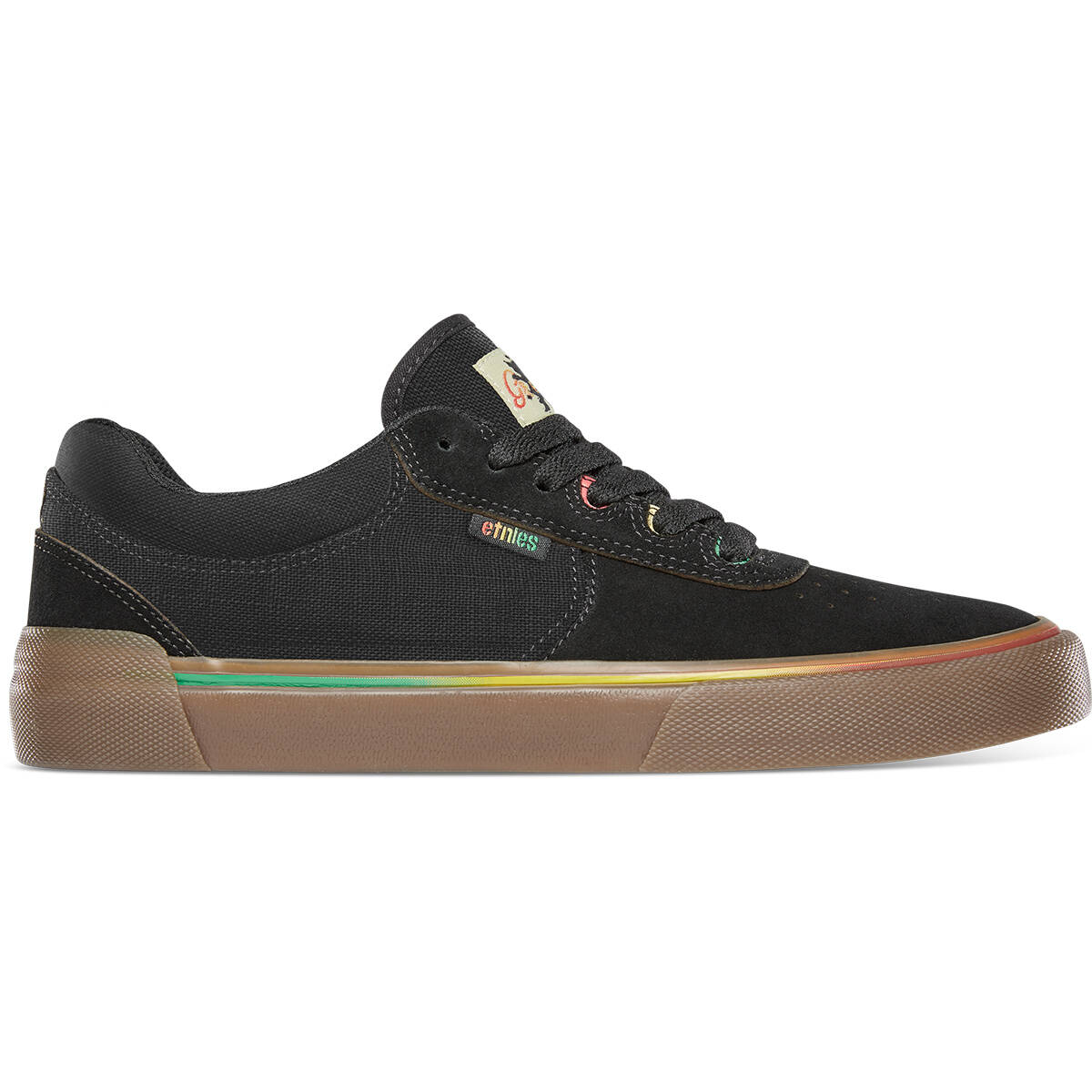 Etnies Joslin Vulc x Grizzly Skate Shoes - Black/Gum