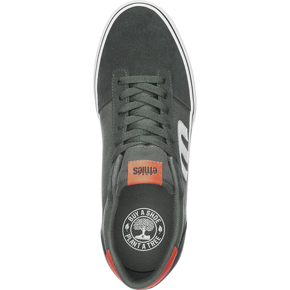Etnies Kid's Calli-Vulc Skate Shoes - Green/Orange