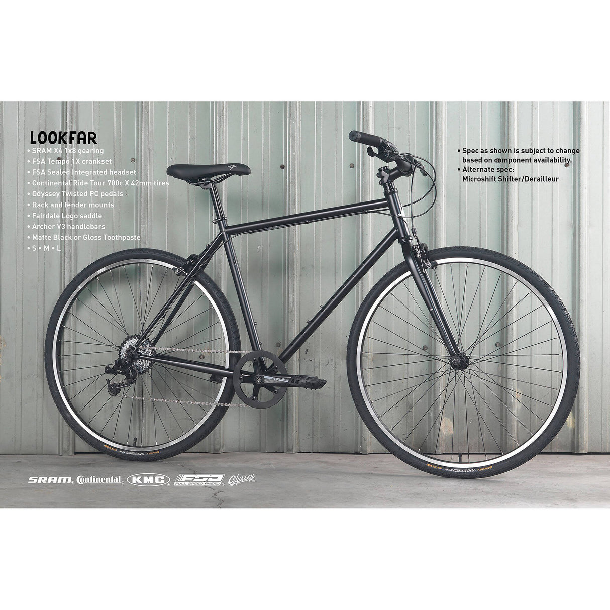 Fairdale Lookfar 2022 Road Bike - Black MED