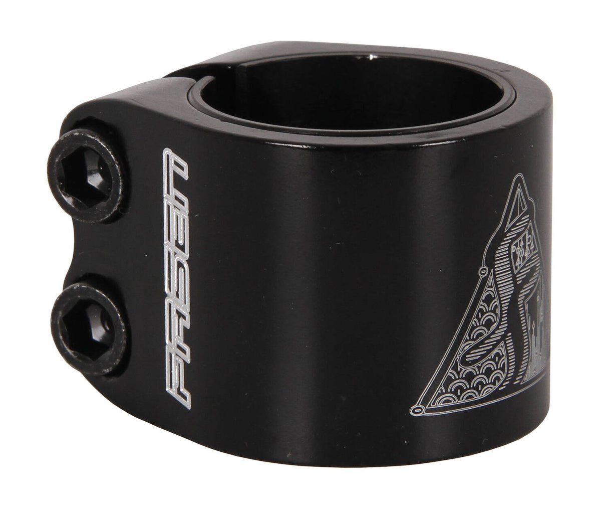 Fasen 2 Bolt Double Scooter Collar Clamp - Black