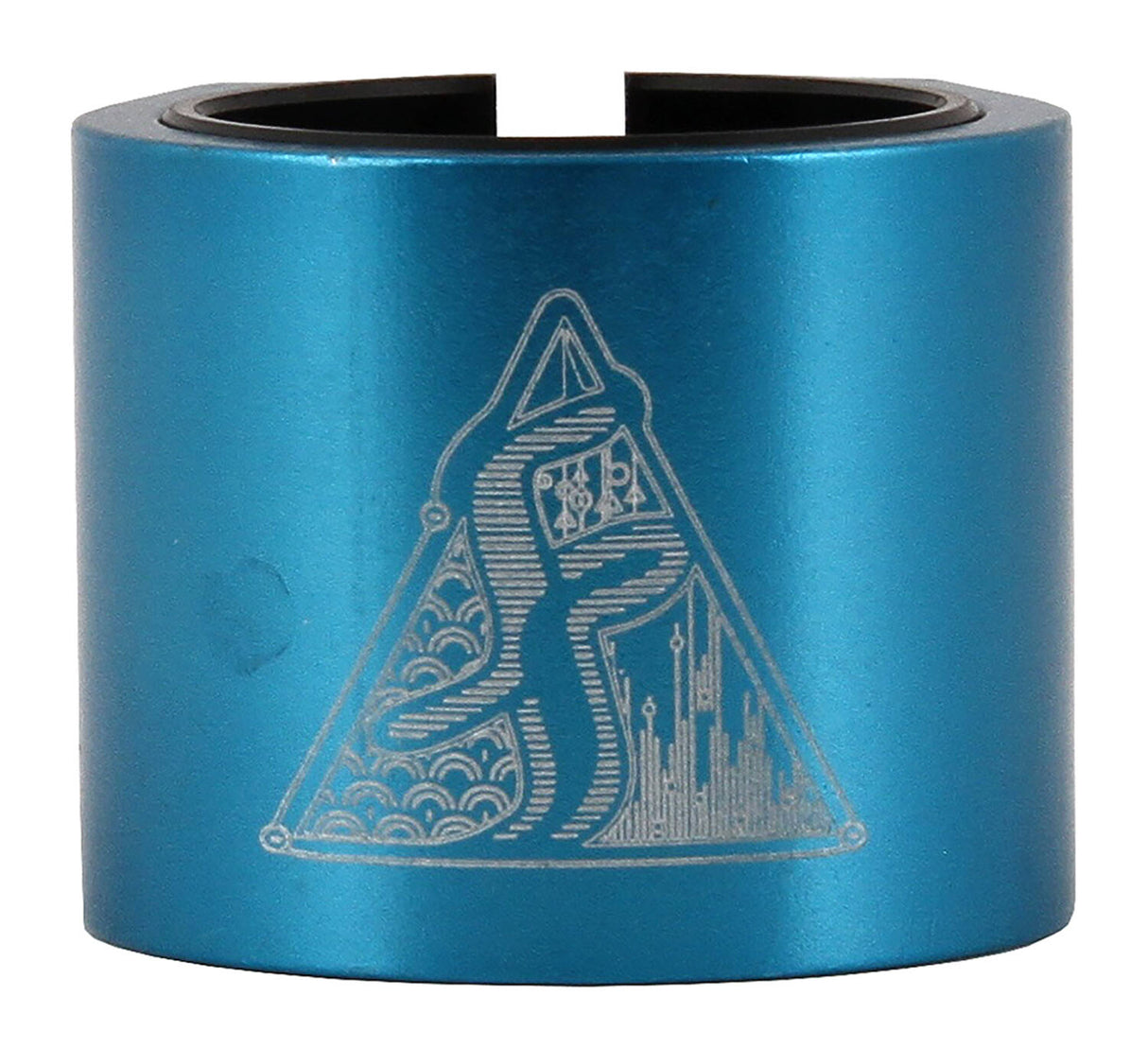 Fasen 2 Bolt Double Scooter Collar Clamp - Teal