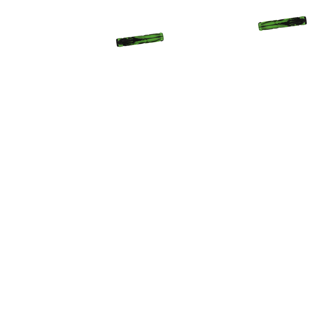 Fasen Fast Scooter Grips - Green/Black