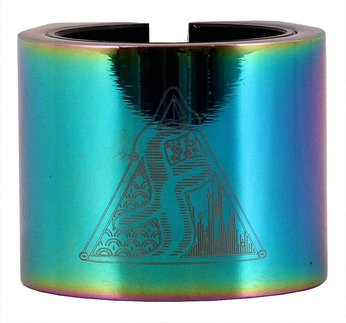 Fasen 2 Bolt Double Scooter Collar Clamp - Neochrome