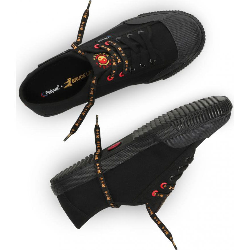 Feiyue x Bruce Lee 1920 Lo Canvas Trainers - Black/Red