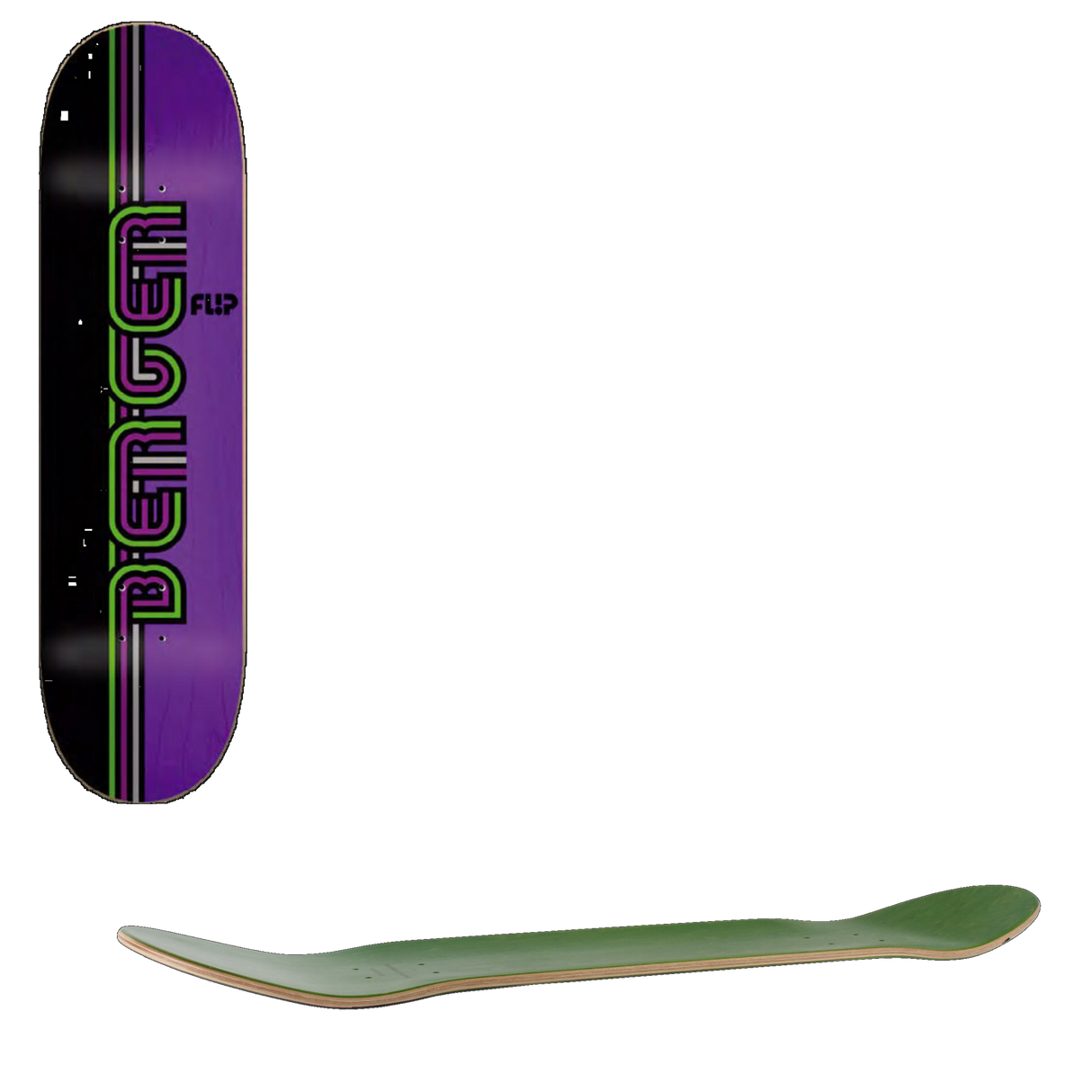 Flip Stripe - Berger Skateboard Deck 8''