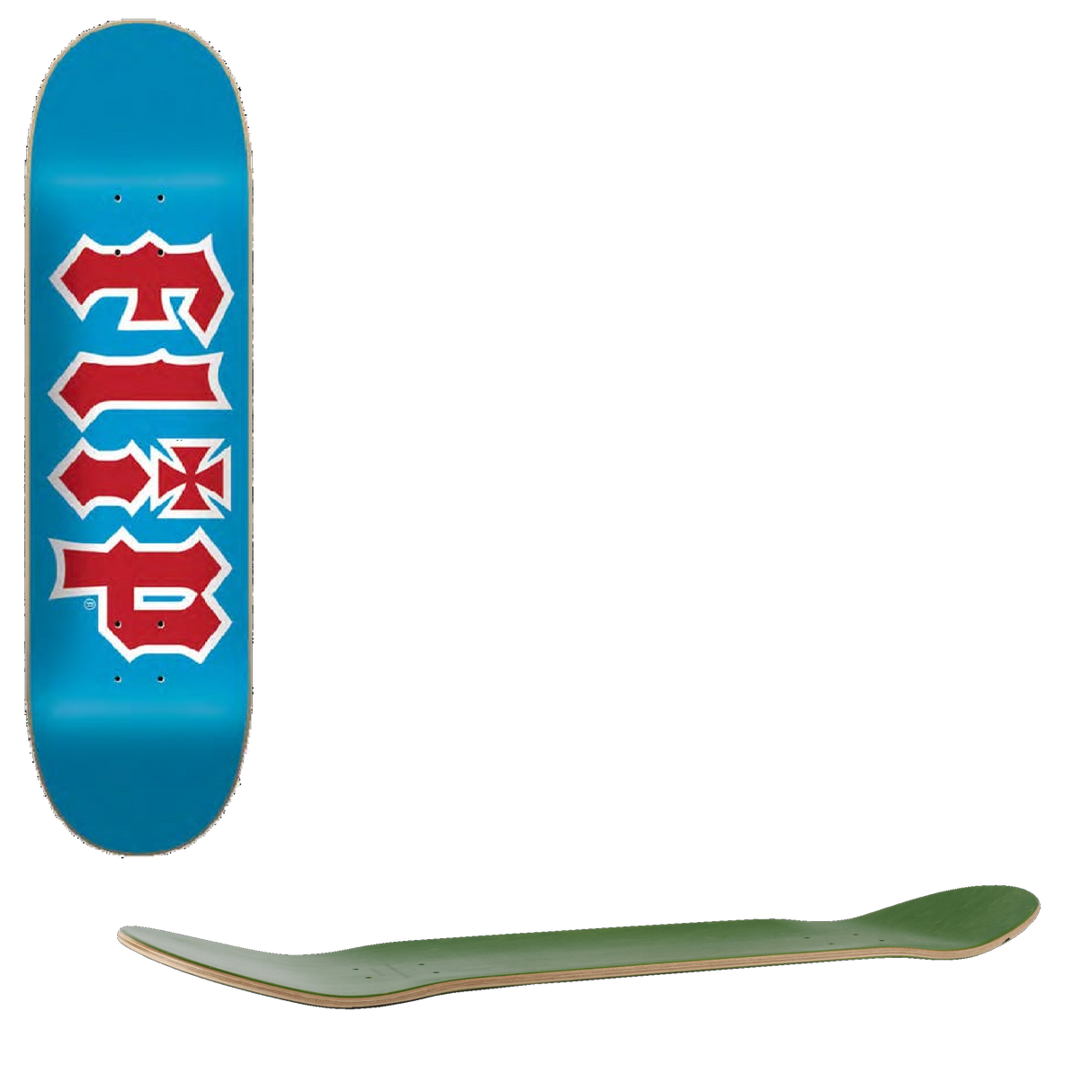 Flip Team HKD Skateboard Deck 8.5'' - Blue