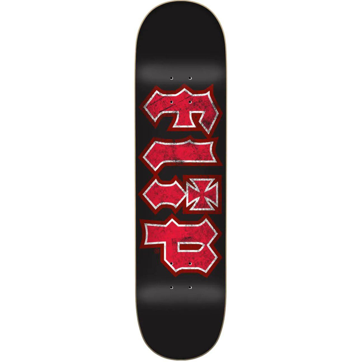 Flip HKD Thrashed Skateboard Deck - Black 8.25''