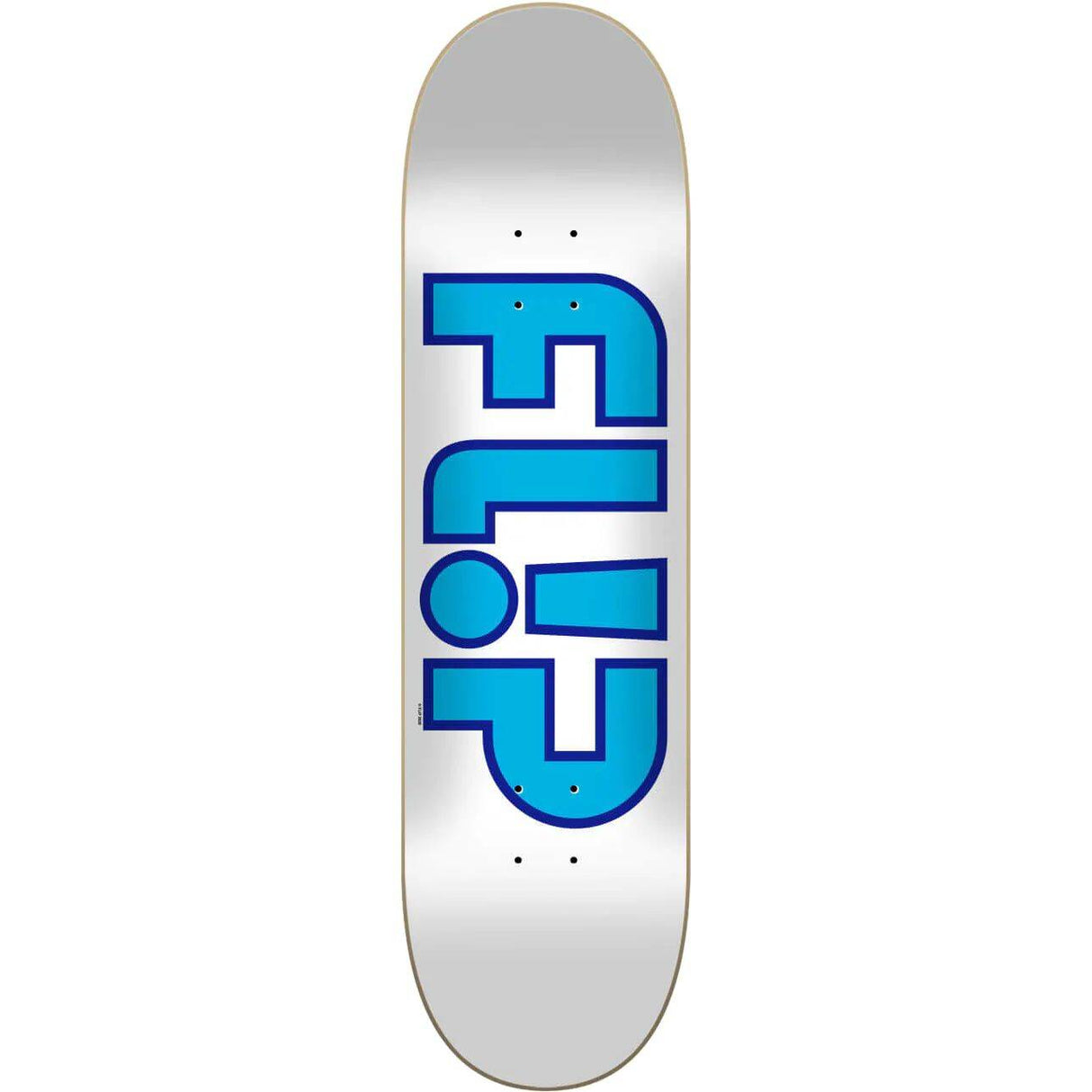 Flip Team Outlined Skateboard Deck - White 7.81''