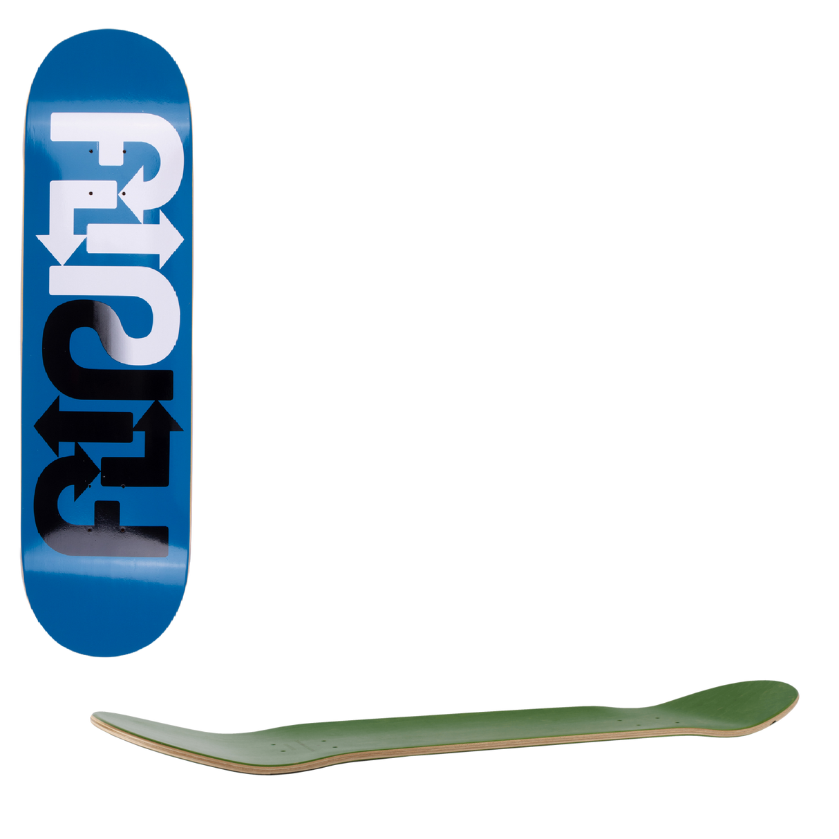 Flip Directions Skateboard Deck - Blue 8.25"
