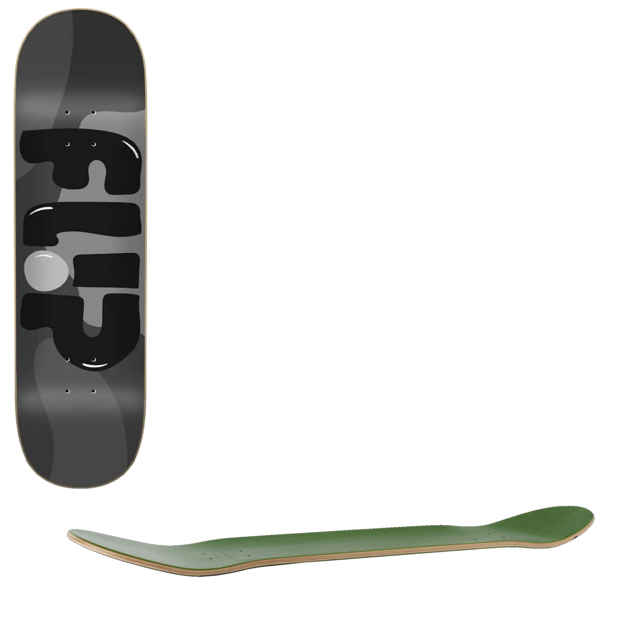 Flip Flume Skateboard Deck - Grey 8.25''