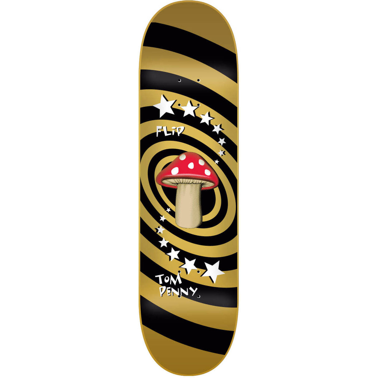 Flip Mushroom Penny Skateboard Deck - Gold 8.25''