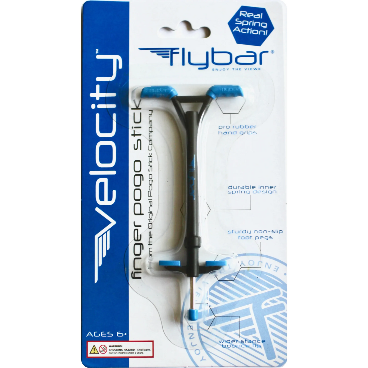 Flybar Velocity Mini Finger Pogo Stick - Blue