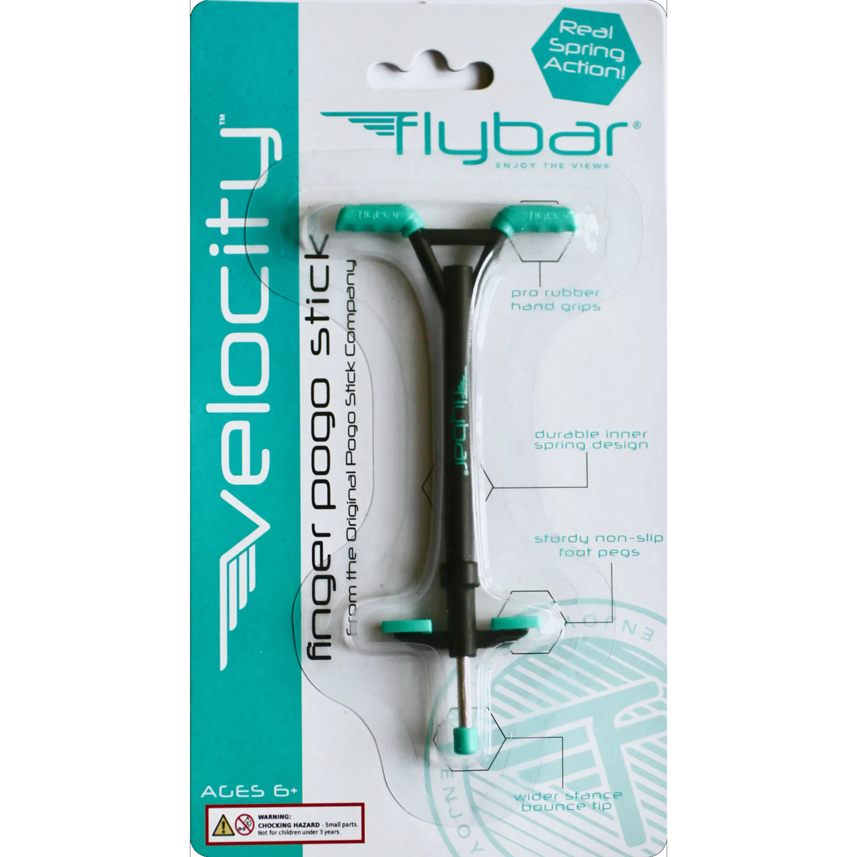 Flybar Velocity Mini Finger Pogo Stick - Teal