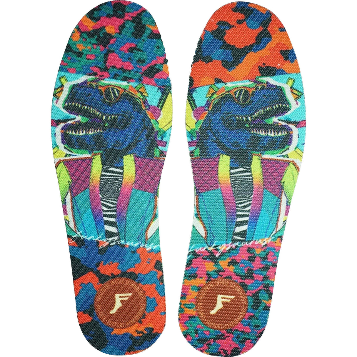 Footprint Kingfoam 5mm Flat Insoles - Funkysaurus