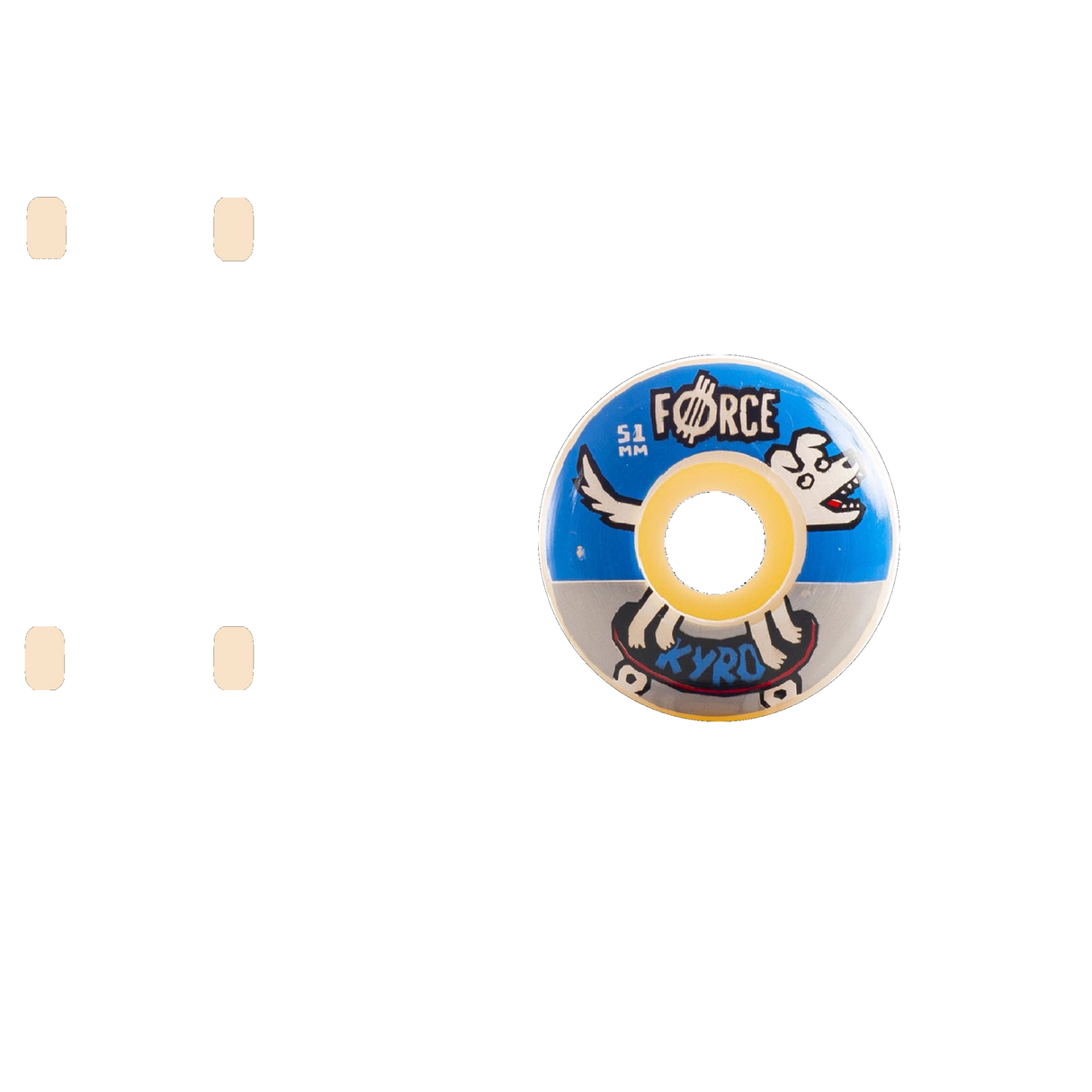Force Kyro Dog Skateboard Wheels 51mm