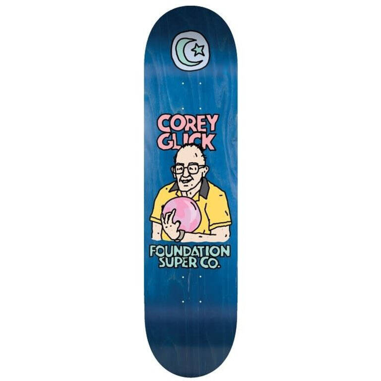 Foundation Old Guys Skateboard Deck - Glick 8.38''