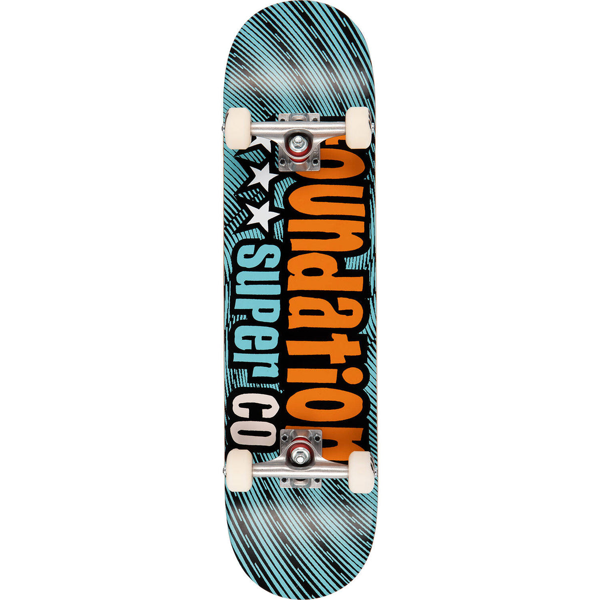 Foundation 3 Star Complete Skateboard - Orange 7.8"