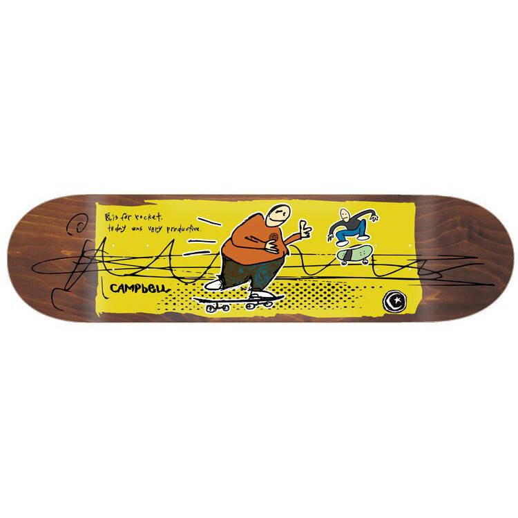Foundation Campbell R Is For Rocket Skateboard Deck - 8.25"