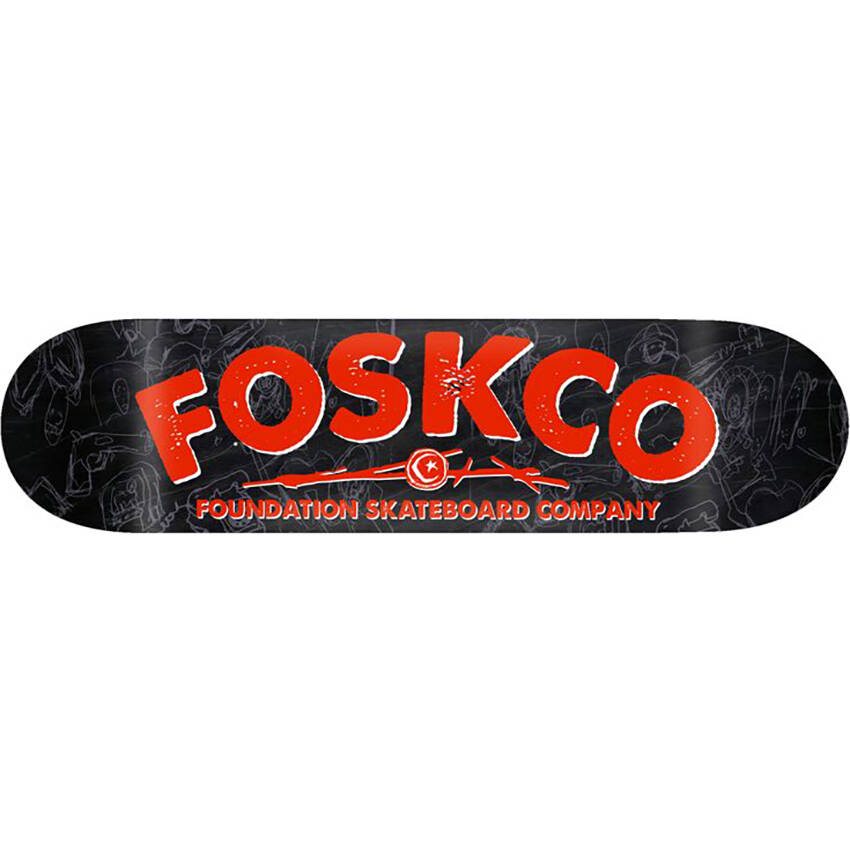 Foundation FOSKCO Skateboard Deck - Red 7.5"
