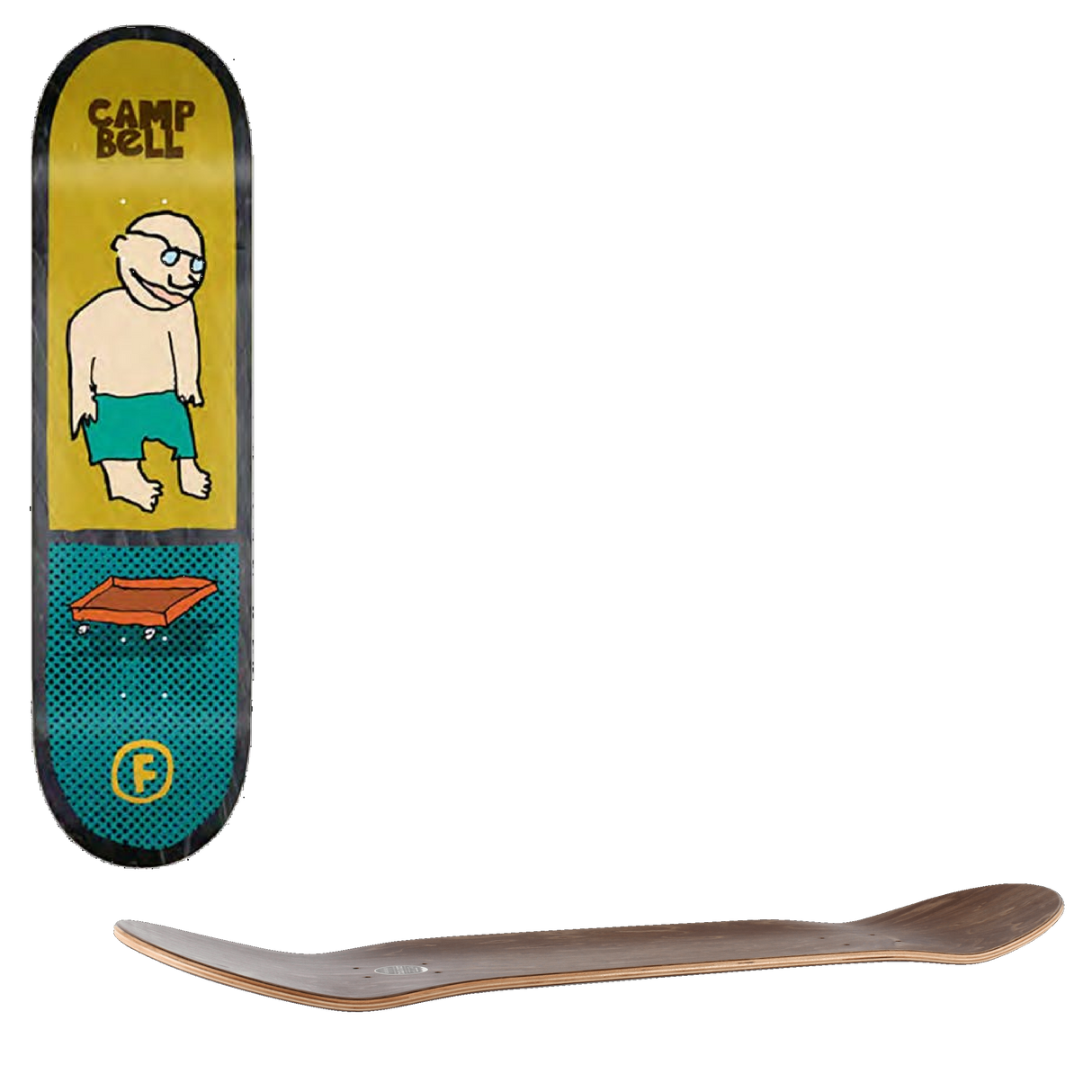 Foundation Cart Skateboard Deck - Campbell 8.38''