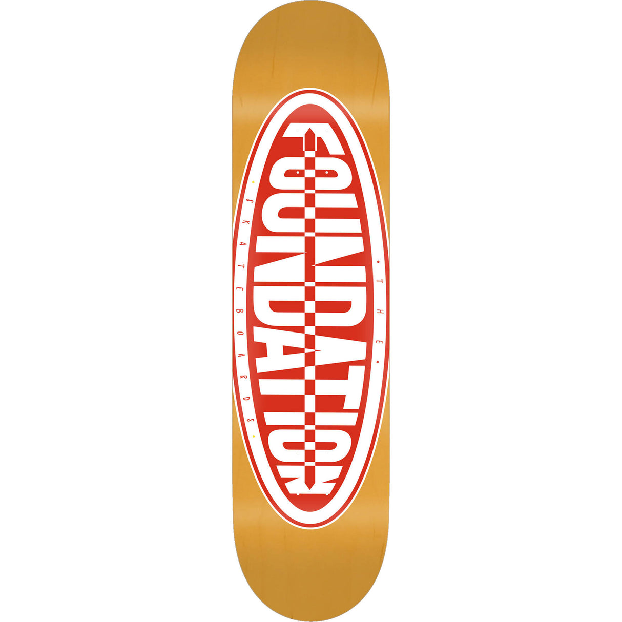 Foundation F Oval Skateboard Deck - Orange 8.25"