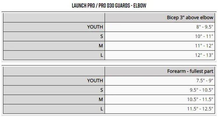Fox Launch D30 Elbow Pads - Black