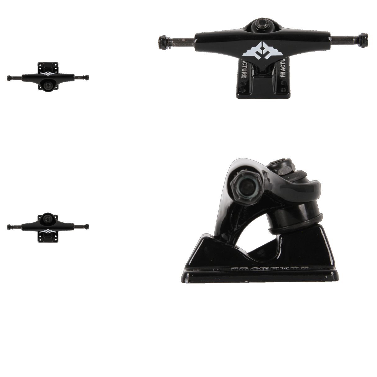 Fracture Skateboard Trucks - Black - 5.5''