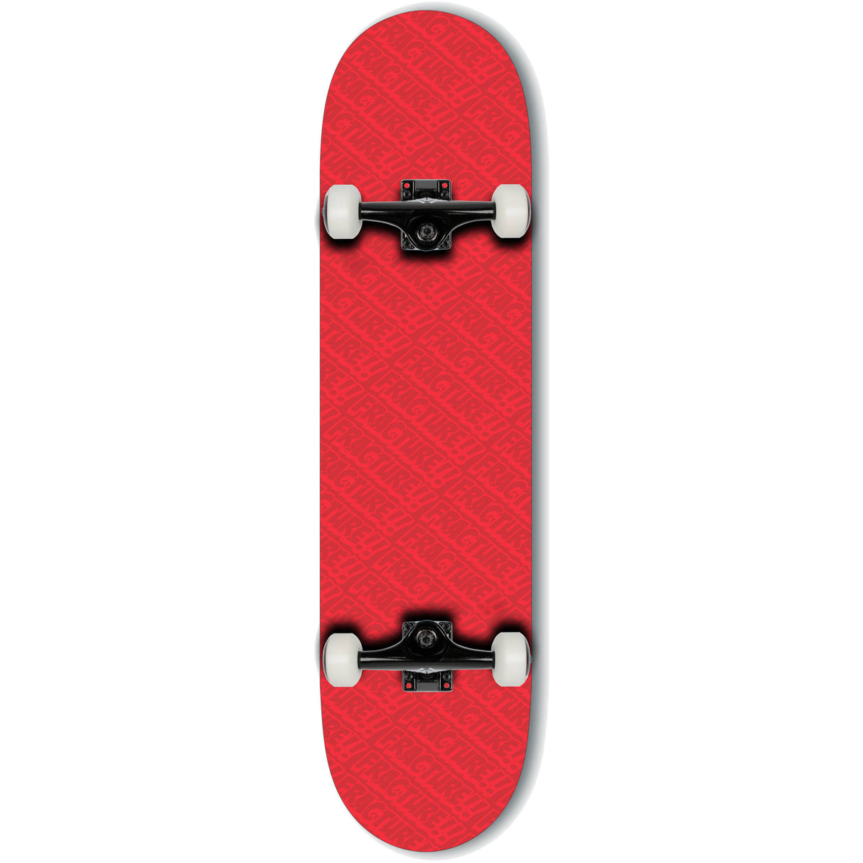 Fracture All Over Comic Complete Skateboard - Red 7.75''