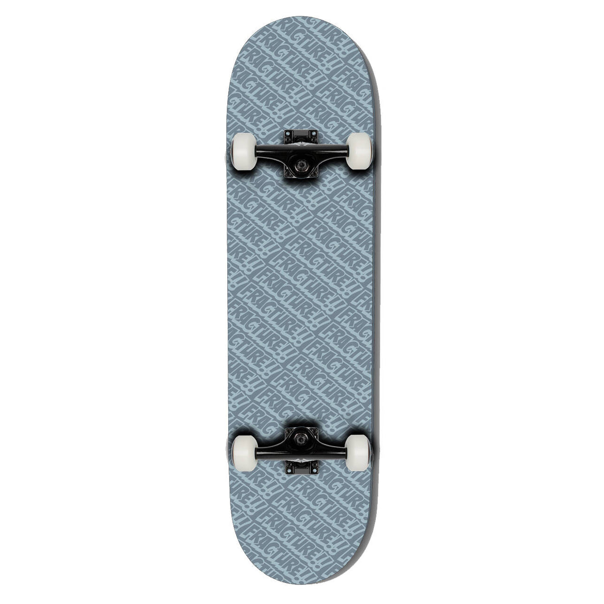 Fracture All Over Comic Complete Skateboard - Grey 8.25''