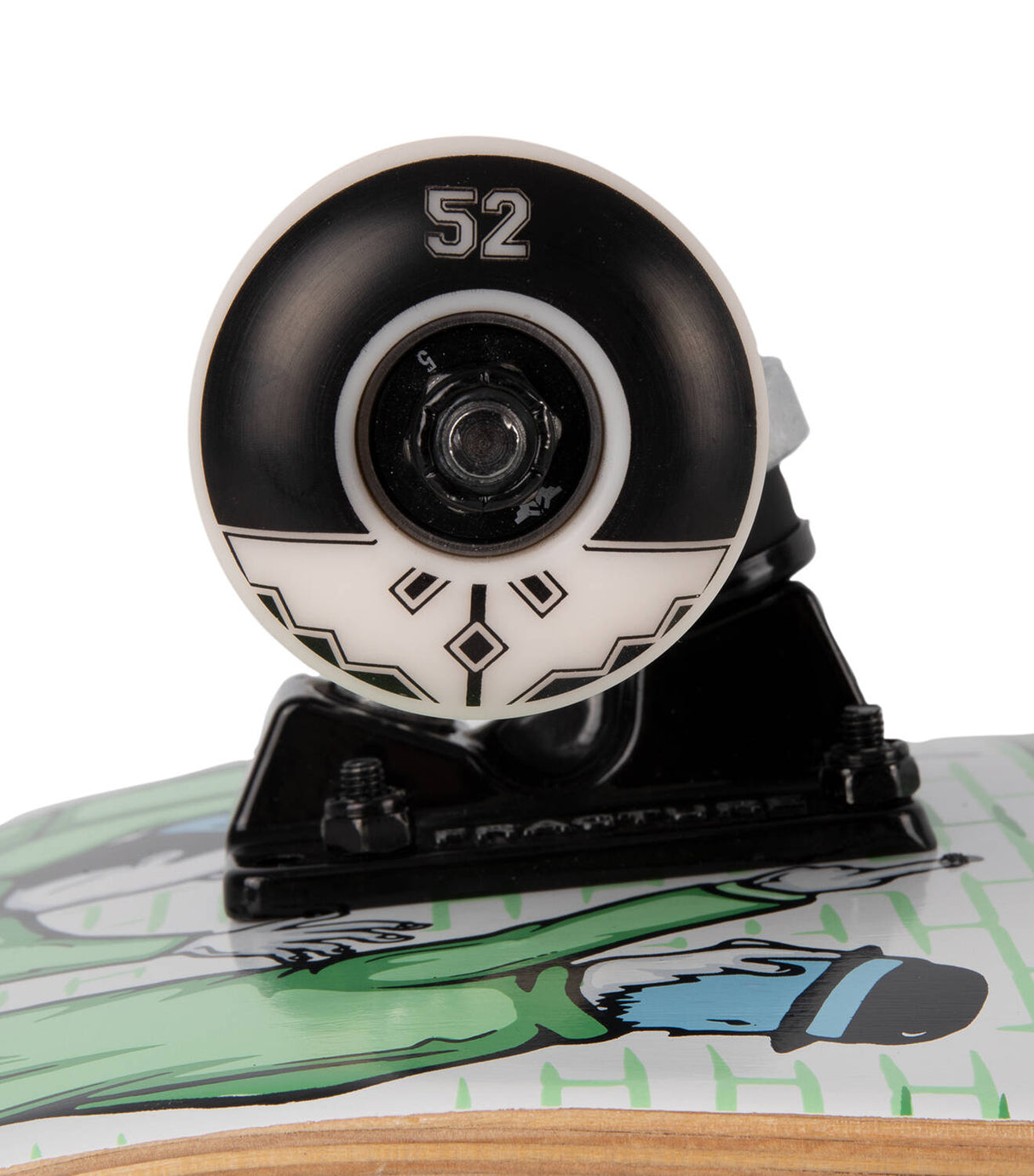 Fracture Adswarm Complete Skateboard - Green/Blue 8''