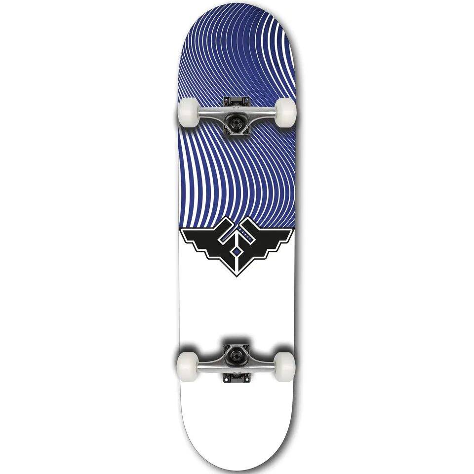 Fracture Wings V4 Complete Skateboard - Blue 8''