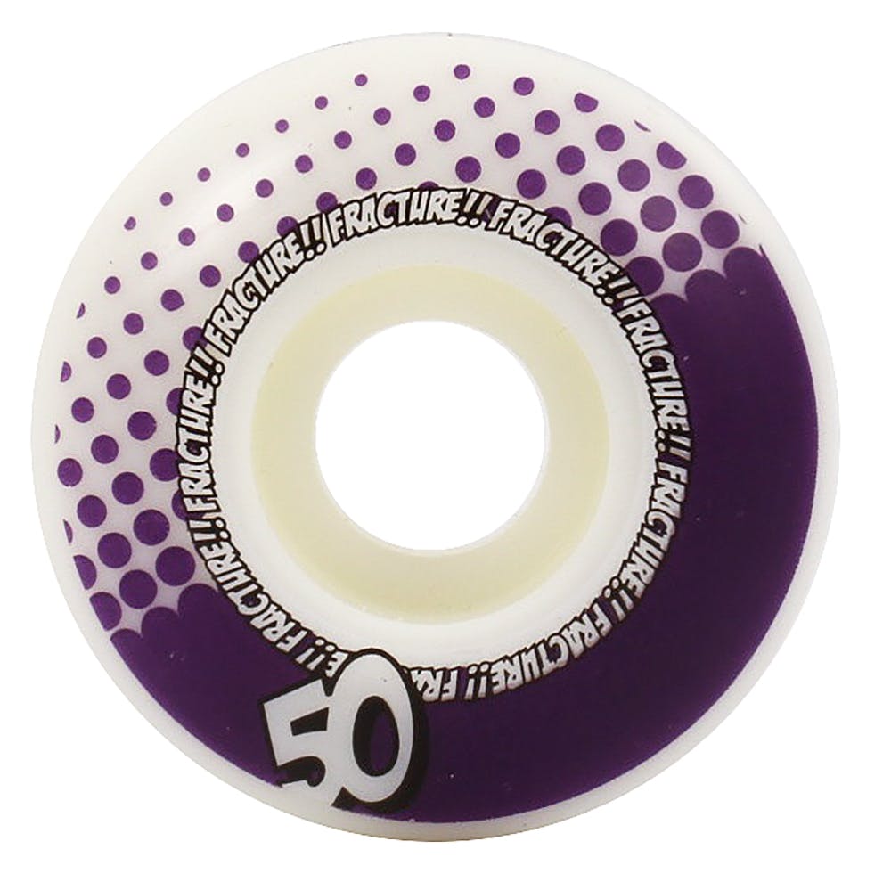 Fracture Drops Skateboard Wheels - Purple 50mm (Pack of 4)