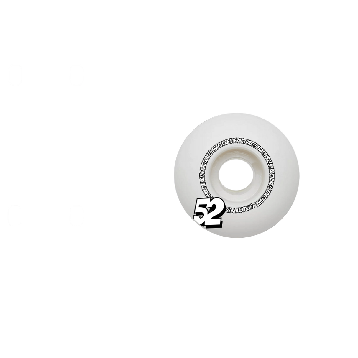 Fracture Comic Classic Skateboard Wheels 52mm - White
