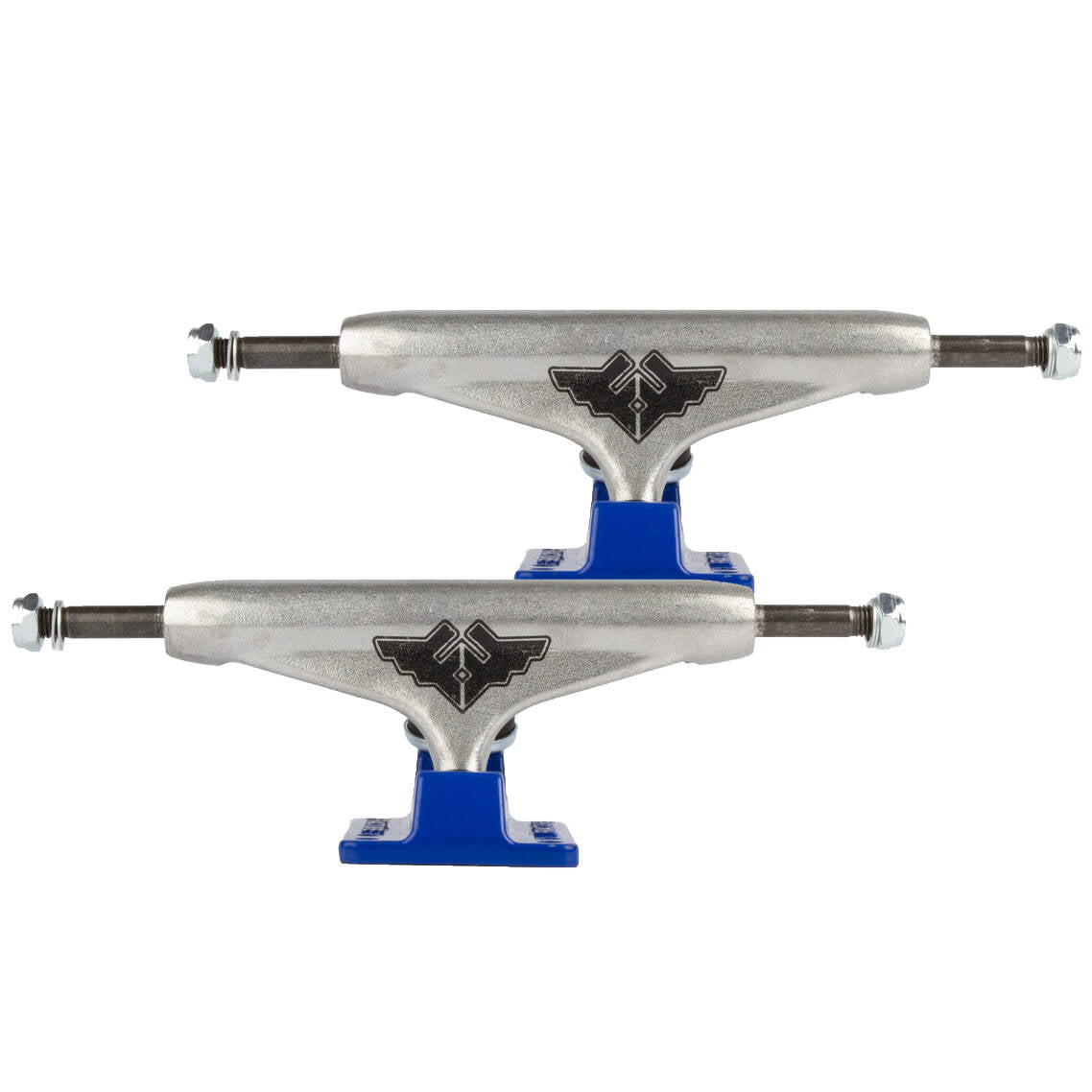 Fracture Wings V2 Skateboard Trucks - Blue/Raw 5.5''