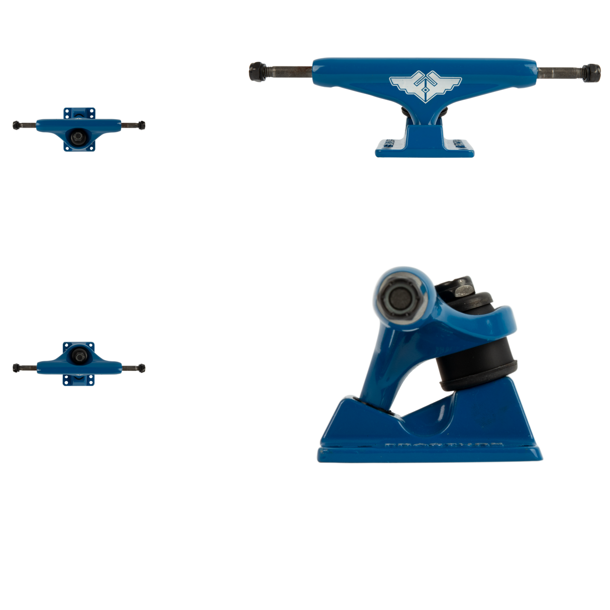 Fracture Wings V2 Skateboard Trucks - Blue 5''