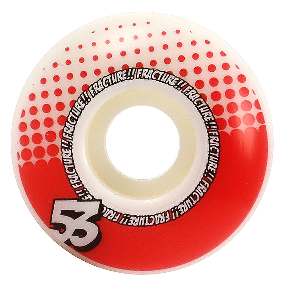 Fracture Drops Skateboard Wheels - Red 53mm