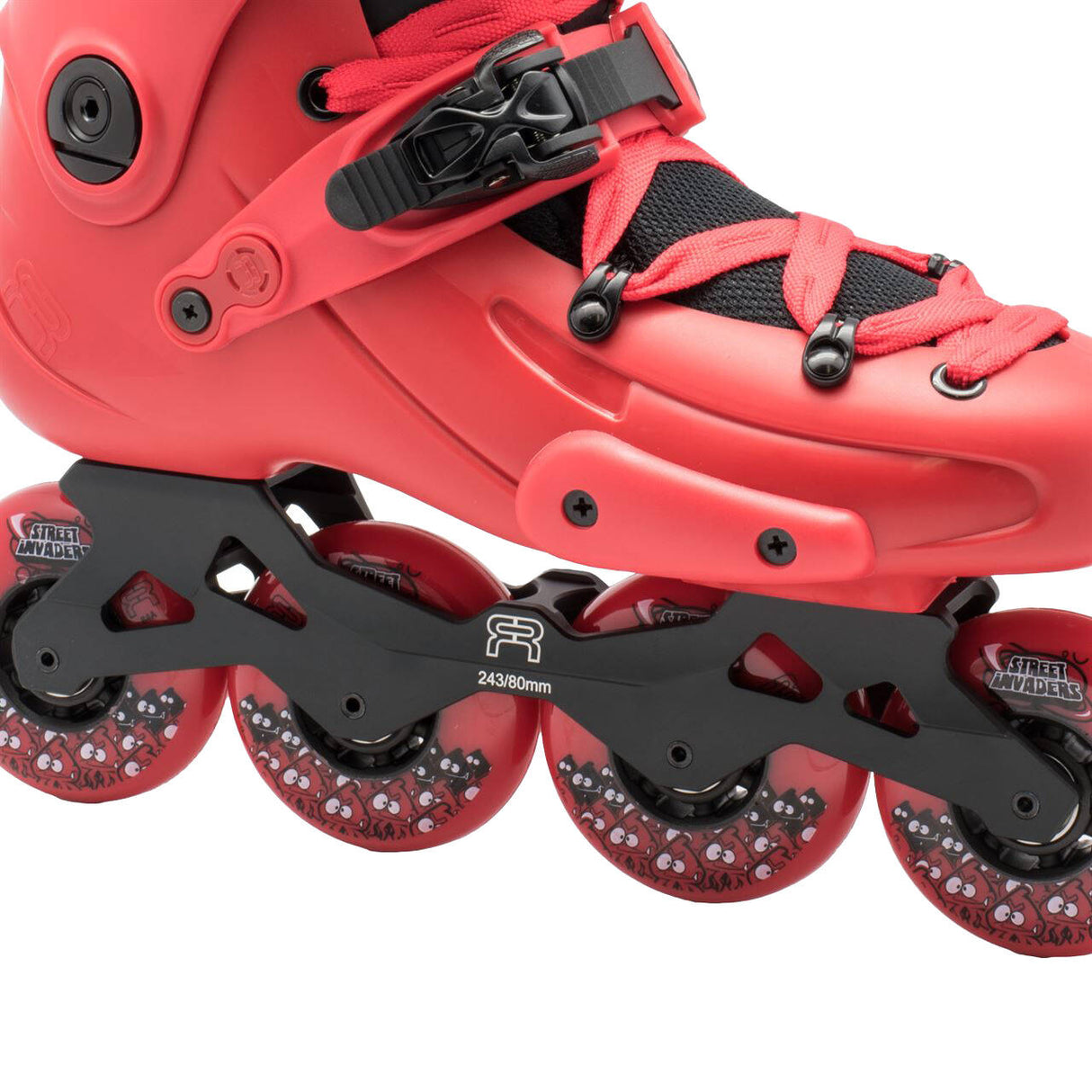 FR 1 80 In-Line Freeride Skates - Red