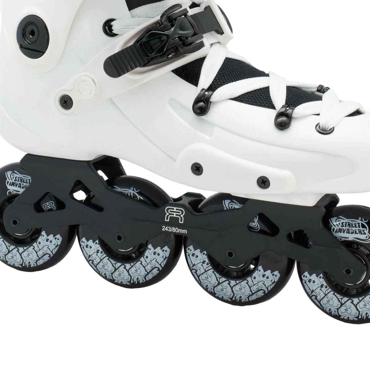 FR 1 80 In-Line Freeride Skates - White