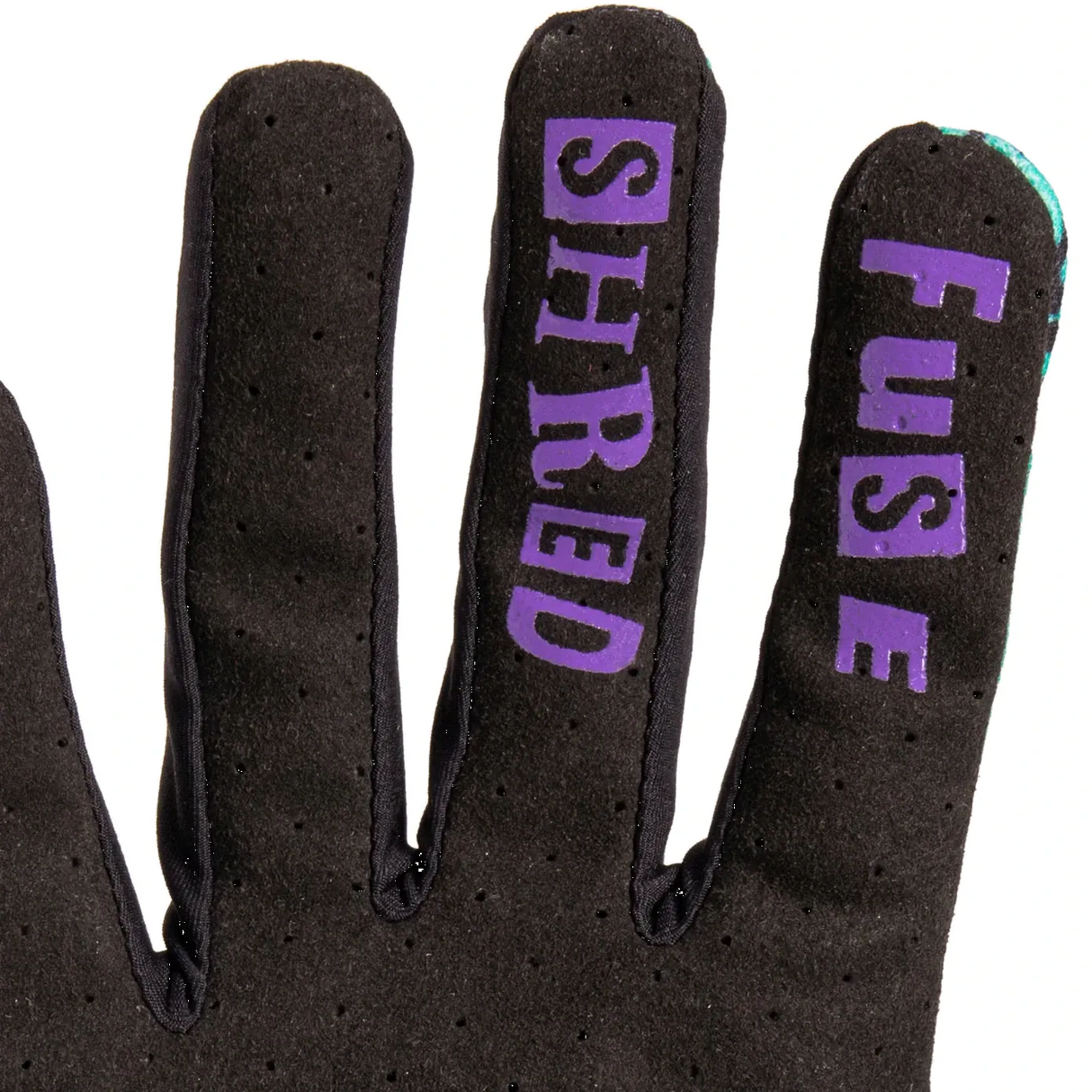 Fuse Protection Chroma Shred Protective Gloves - Purple/Teal Fade